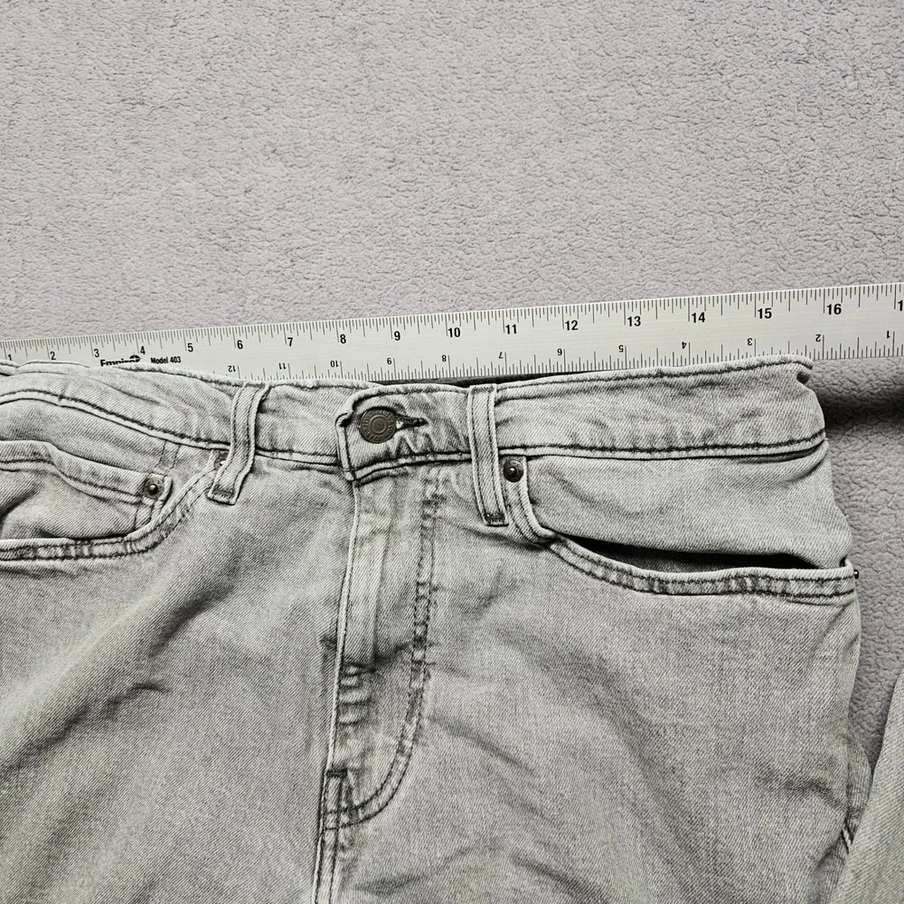 Levis 511 Slim Jeans Mens 34x32 Gray Light Wash Denim Streetwear Minimalist